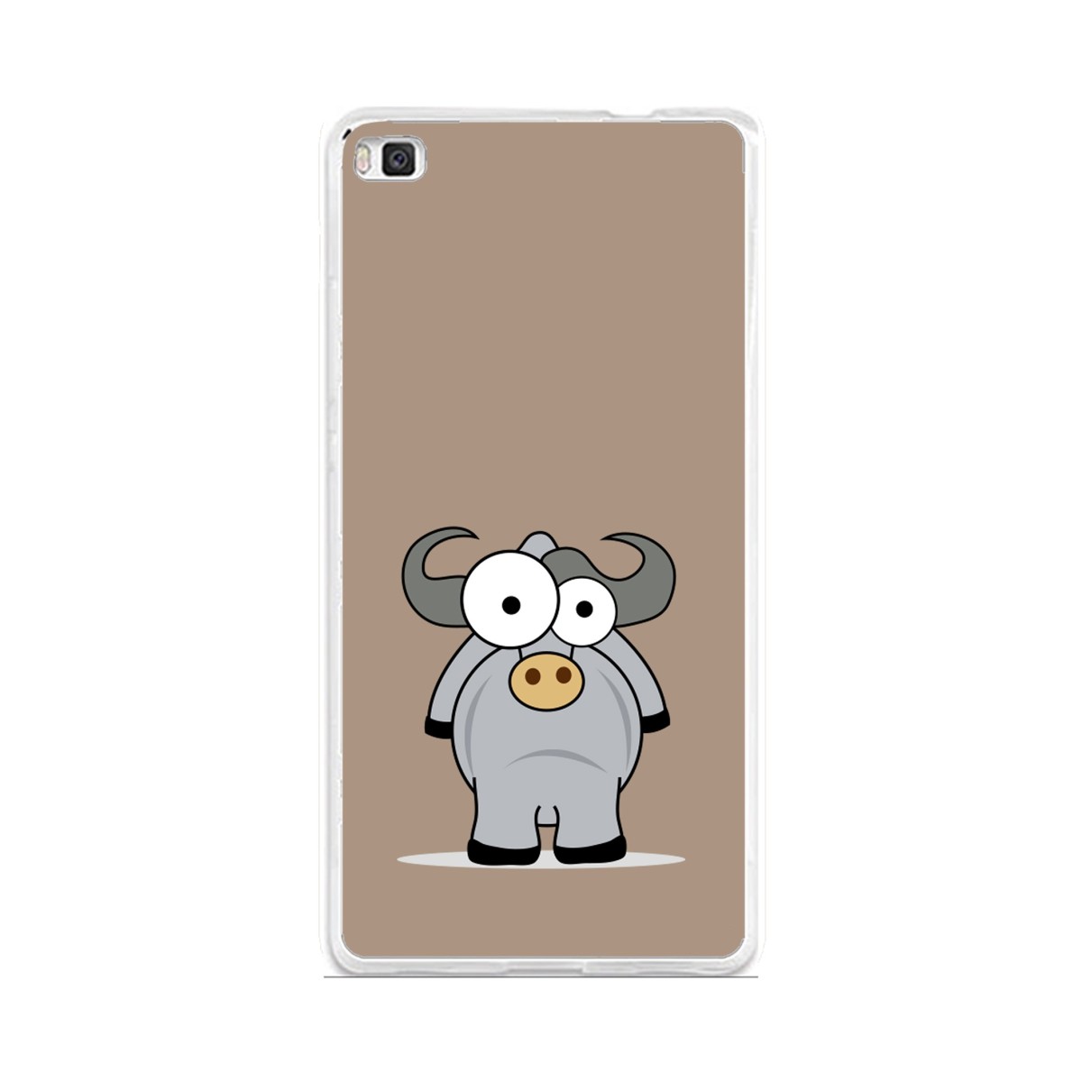 Funda Gel Tpu para Huawei P8 Lite Diseño Toro Dibujos