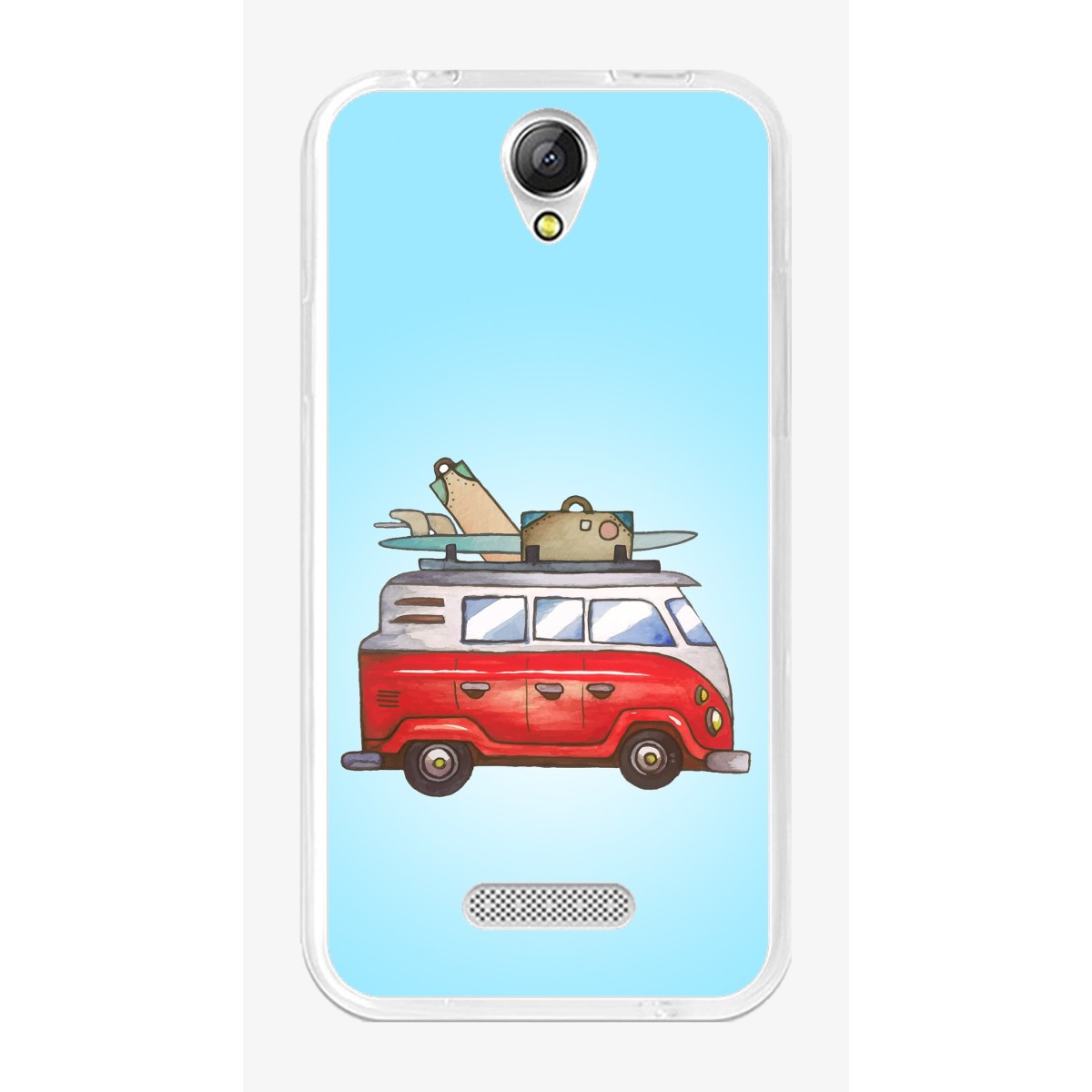 Funda Gel Tpu para Doogee X6S / X6 / X6 Pro Diseño Furgoneta Dibujos