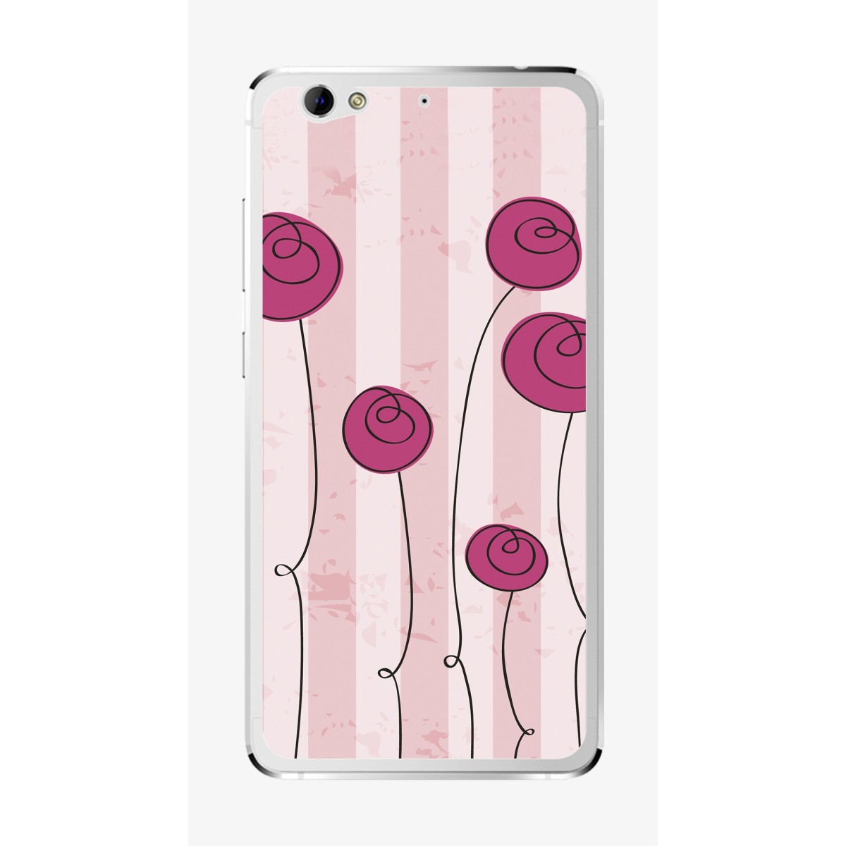 Funda Gel Tpu para Weimei We Plus Diseño Flores Vintage Dibujos