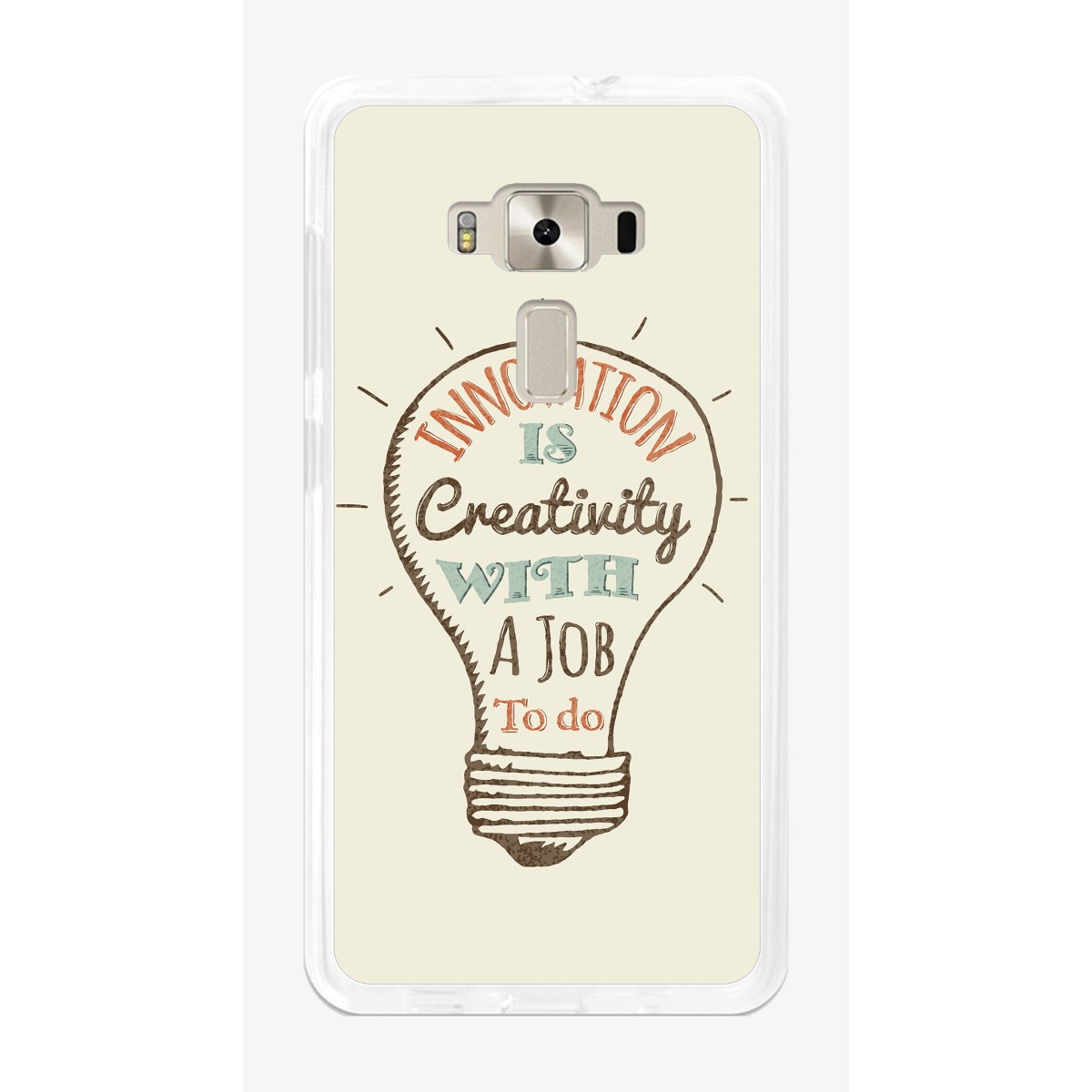 Funda Gel Tpu para Asus Zenfone 3 5.5" Ze552Kl Diseño Creativity Dibujos
