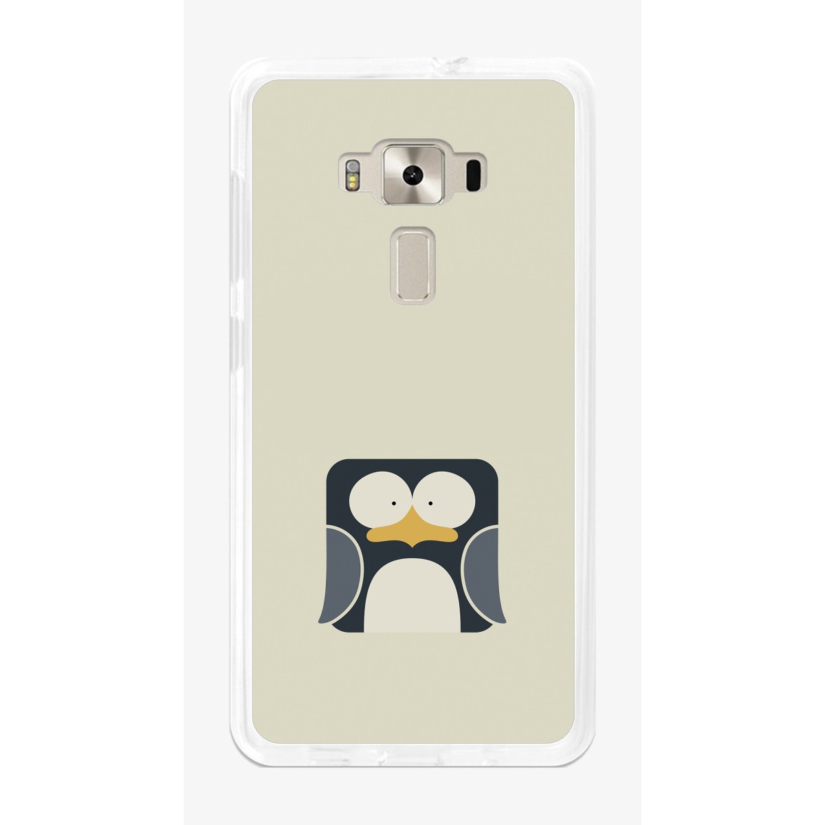 Funda Gel Tpu para Asus Zenfone 3 5.5" Ze552Kl Diseño Pingüino Dibujos