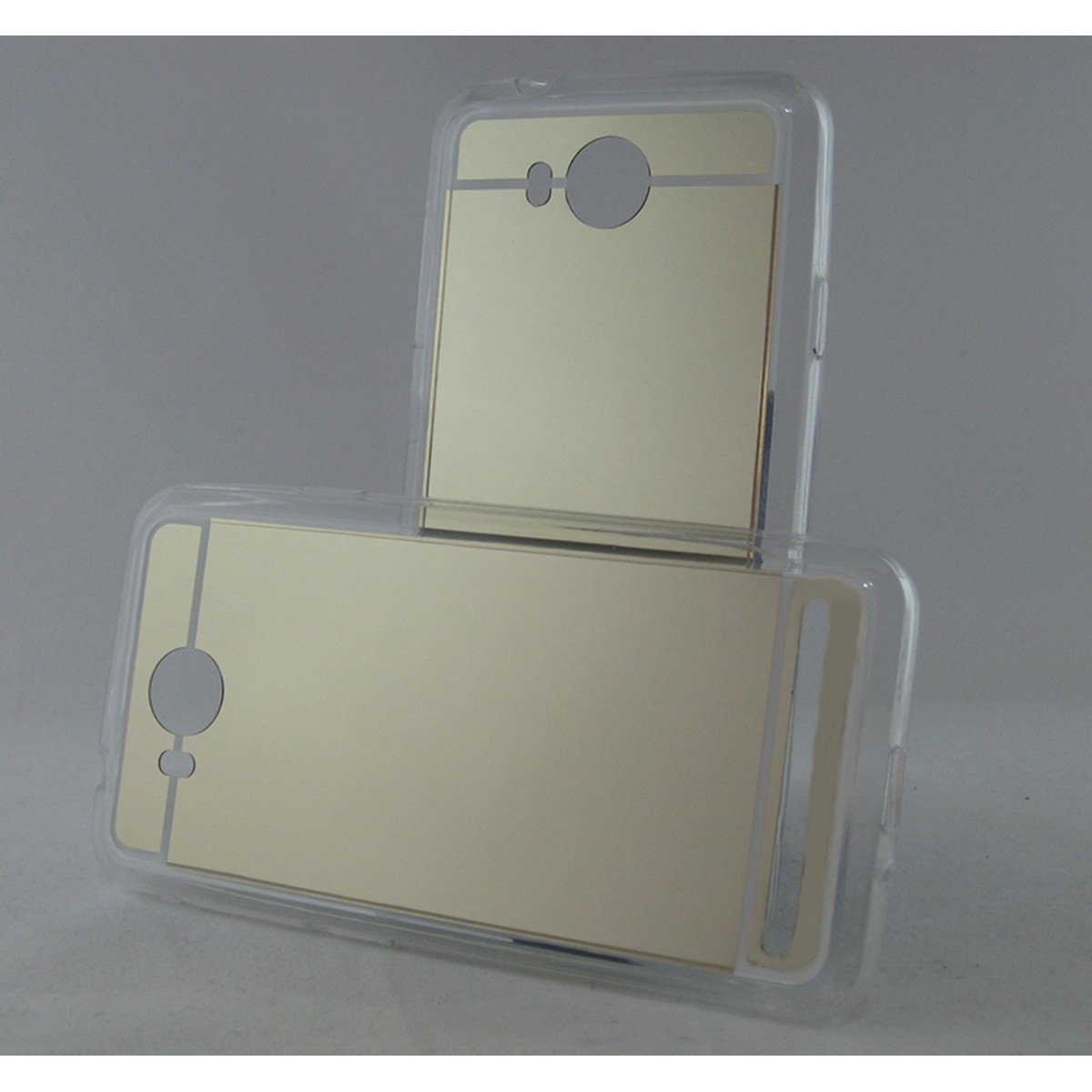 Funda Gel Tpu Efecto Espejo Dorada para Huawei Y3 II