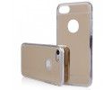 Funda Gel Tpu Efecto Espejo Dorada para Iphone 7 Plus / 8 Plus