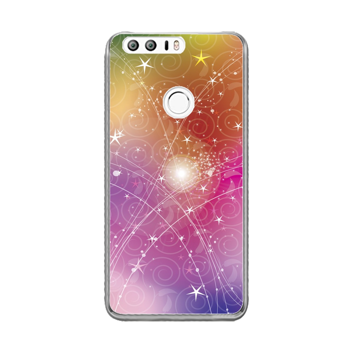 Funda Gel Tpu para Huawei Honor 8 Diseño Abstracto Dibujos