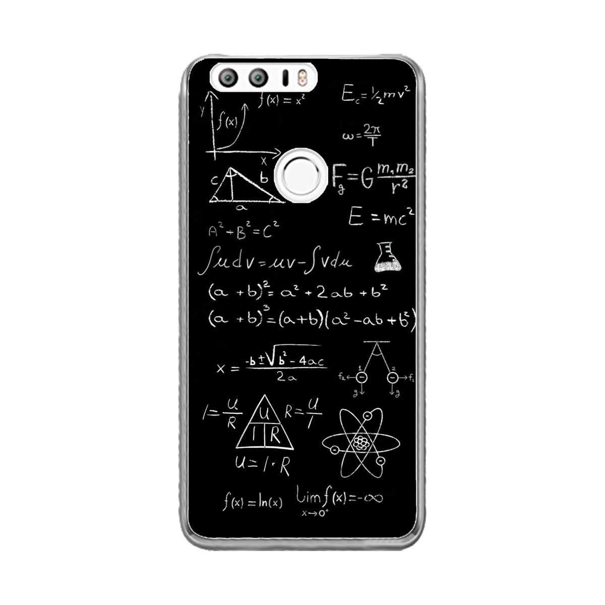 Funda Gel Tpu para Huawei Honor 8 Diseño Formulas Dibujos