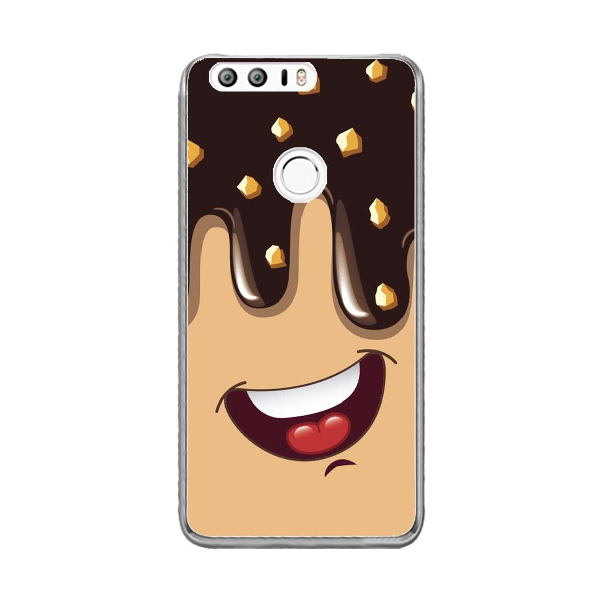 Funda Gel Tpu para Huawei Honor 8 Diseño Helado Chocolate Dibujos