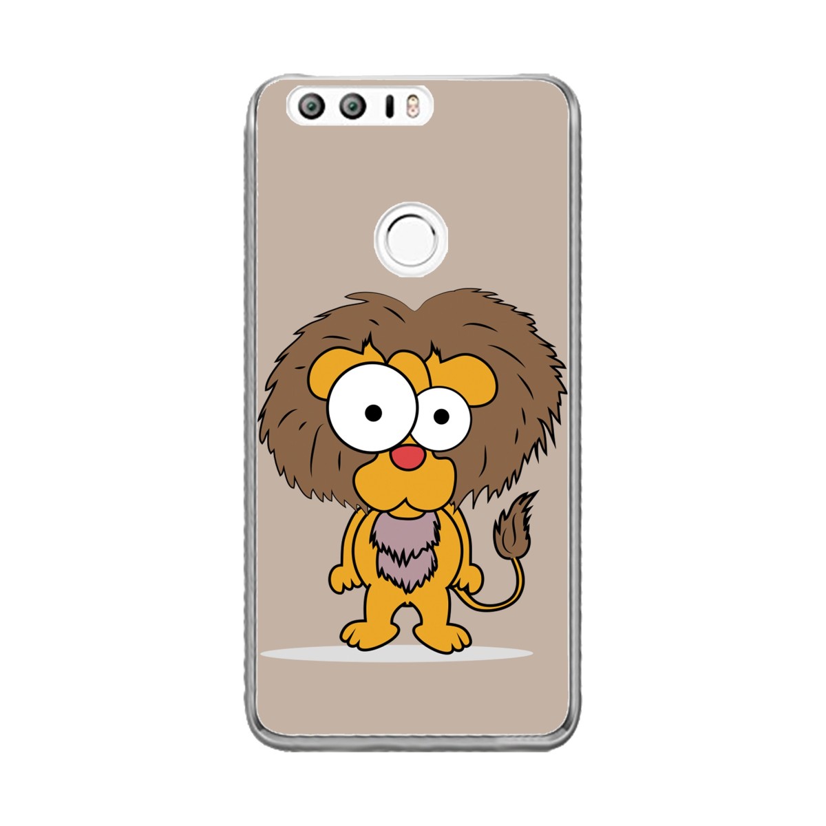 Funda Gel Tpu para Huawei Honor 8 Diseño Leon Dibujos