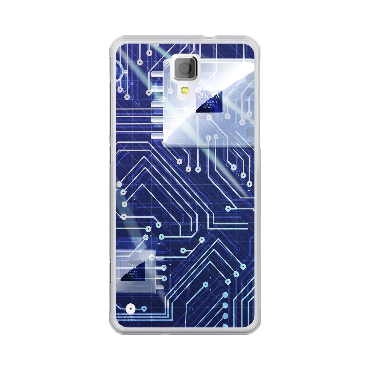 Funda Gel Tpu para Hisense C20 King Kong II Diseño Circuito Dibujos