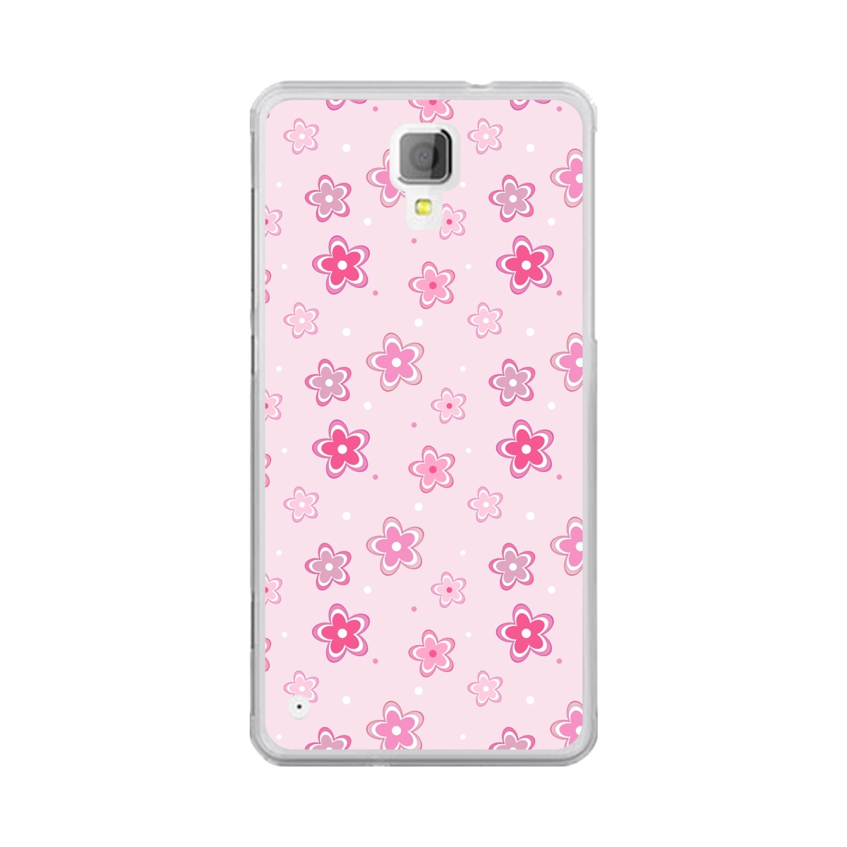 Funda Gel Tpu para Hisense C20 King Kong II Diseño Flores Dibujos