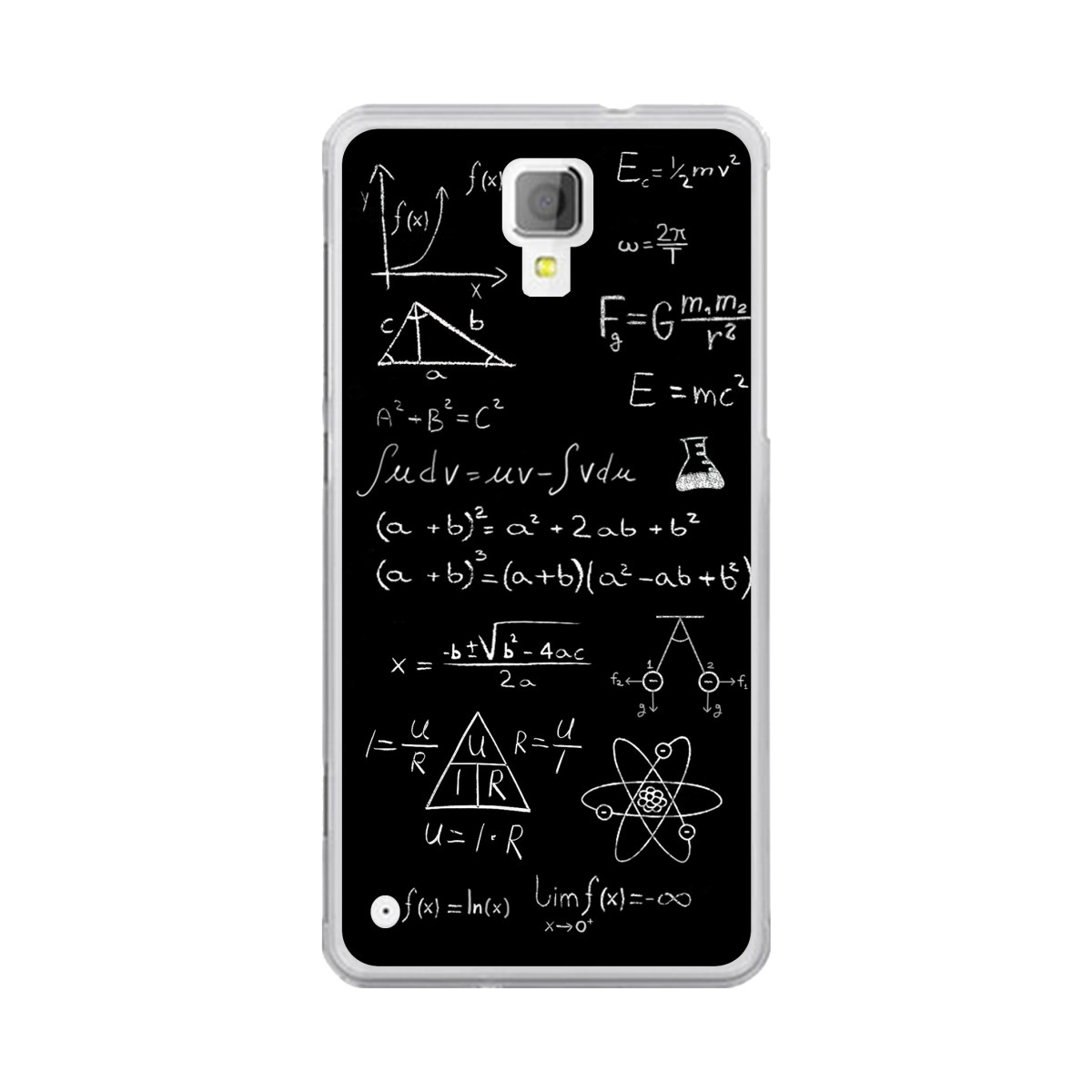 Funda Gel Tpu para Hisense C20 King Kong II Diseño Formulas Dibujos