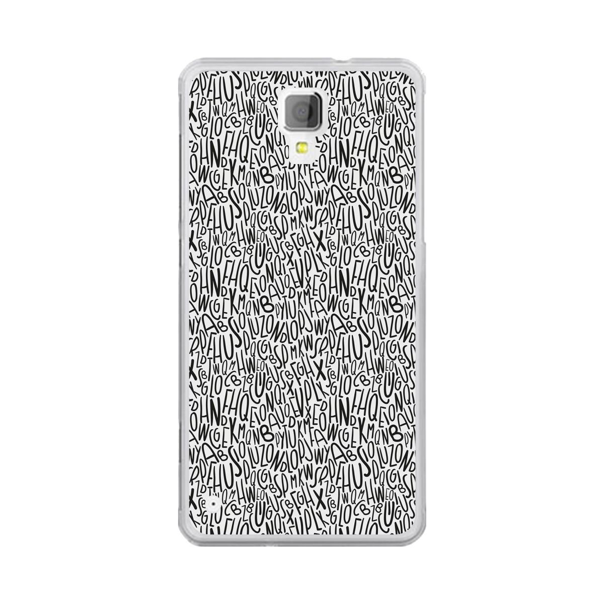 Funda Gel Tpu para Hisense C20 King Kong II Diseño Letras Dibujos