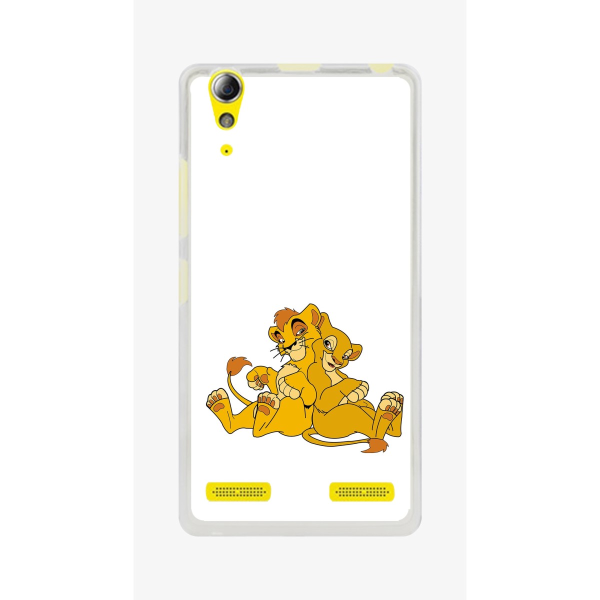Funda Gel Tpu para Lenovo K3 / K30-W Diseño Leones Dibujos