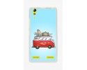 Funda Gel Tpu para Lenovo K3 / K30-W Diseño Furgoneta Dibujos