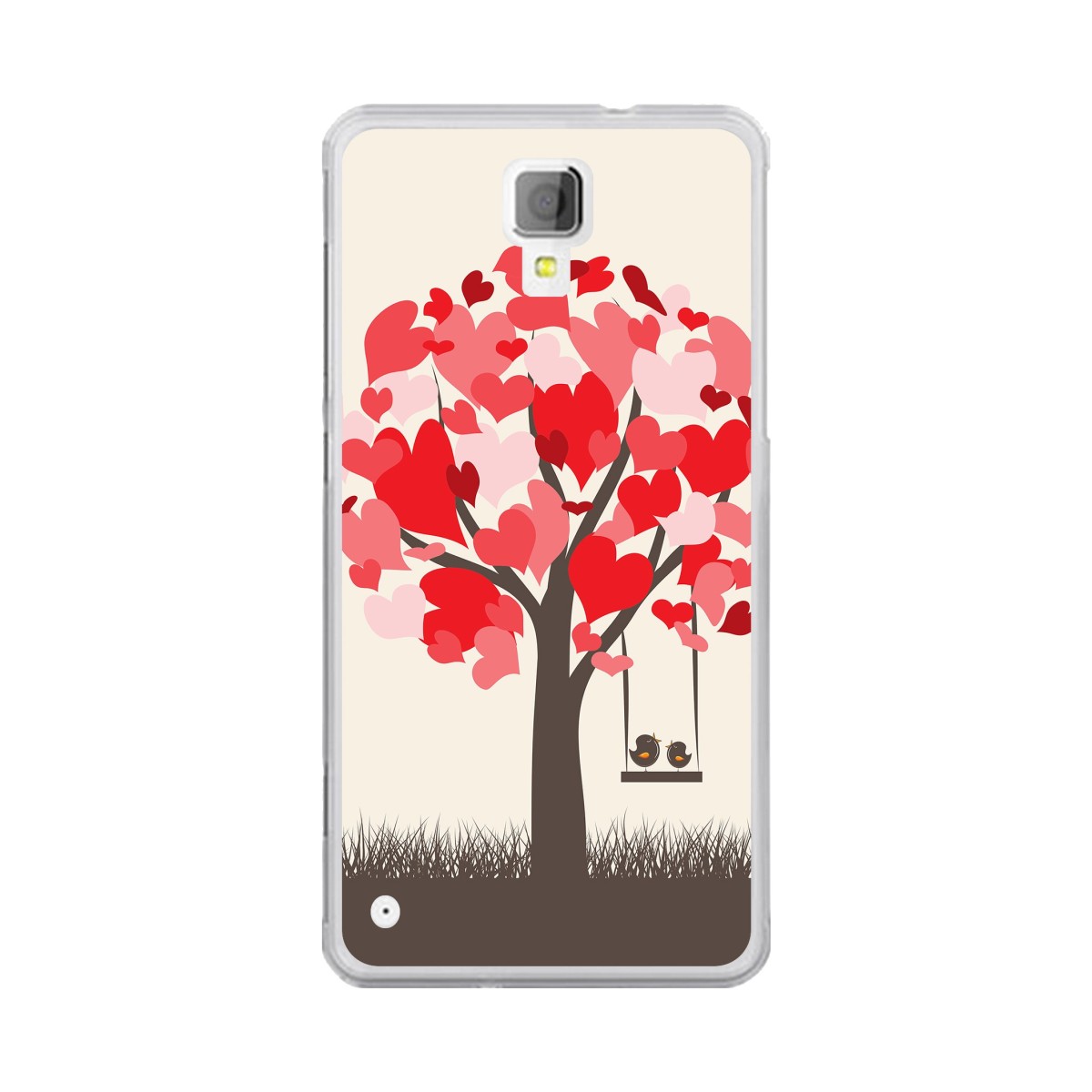 Funda Gel Tpu para Hisense C20 King Kong II Diseño Pajaritos Dibujos