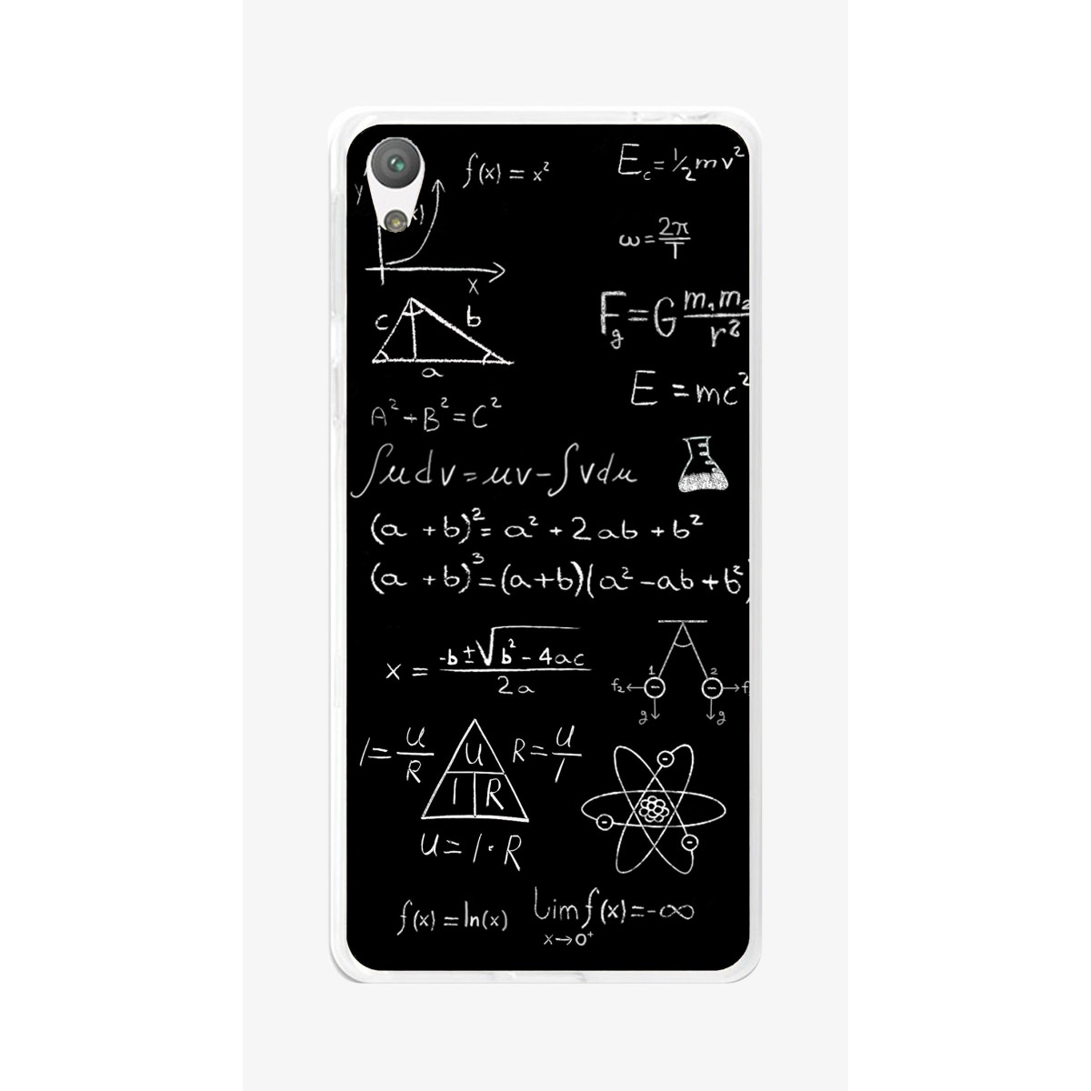 Funda Gel Tpu para Sony Xperia E5 Diseño Formulas Dibujos