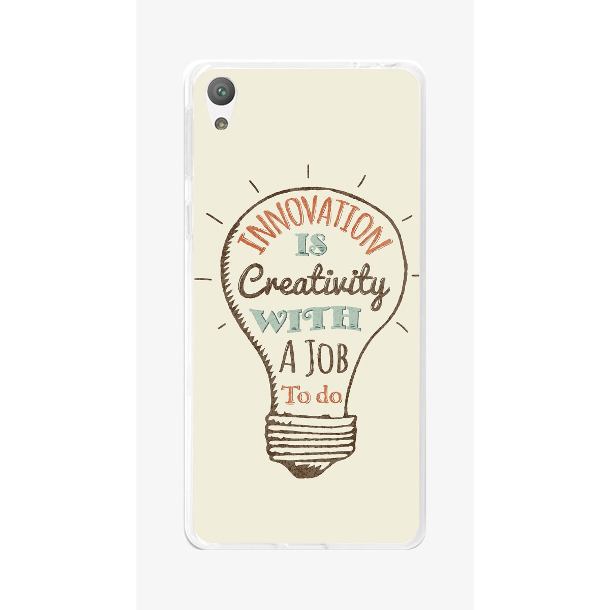 Funda Gel Tpu para Sony Xperia E5 Diseño Creativity Dibujos
