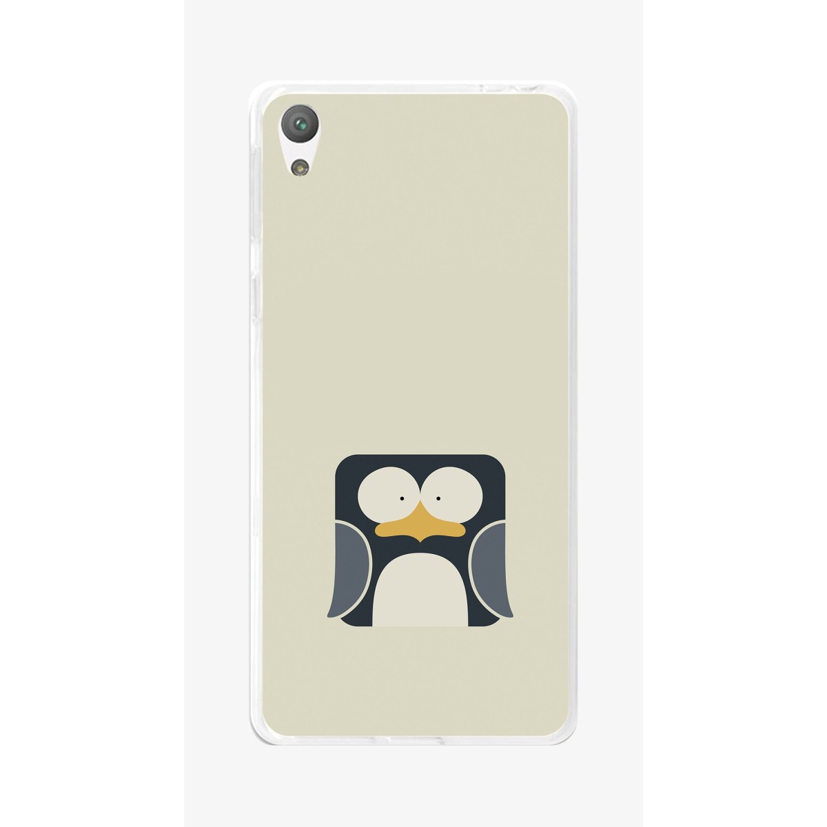 Funda Gel Tpu para Sony Xperia E5 Diseño Pingüino Dibujos