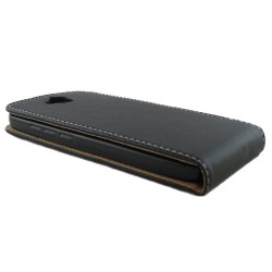 Funda Piel Premium Negra Ultra-Slim para Huawei Y6 Pro 2