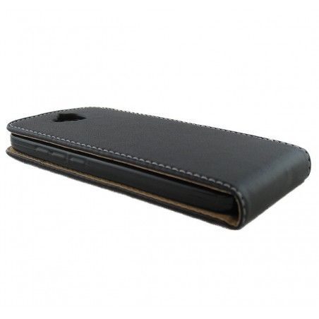 Funda Piel Premium Negra Ultra-Slim para Huawei Y6 Pro