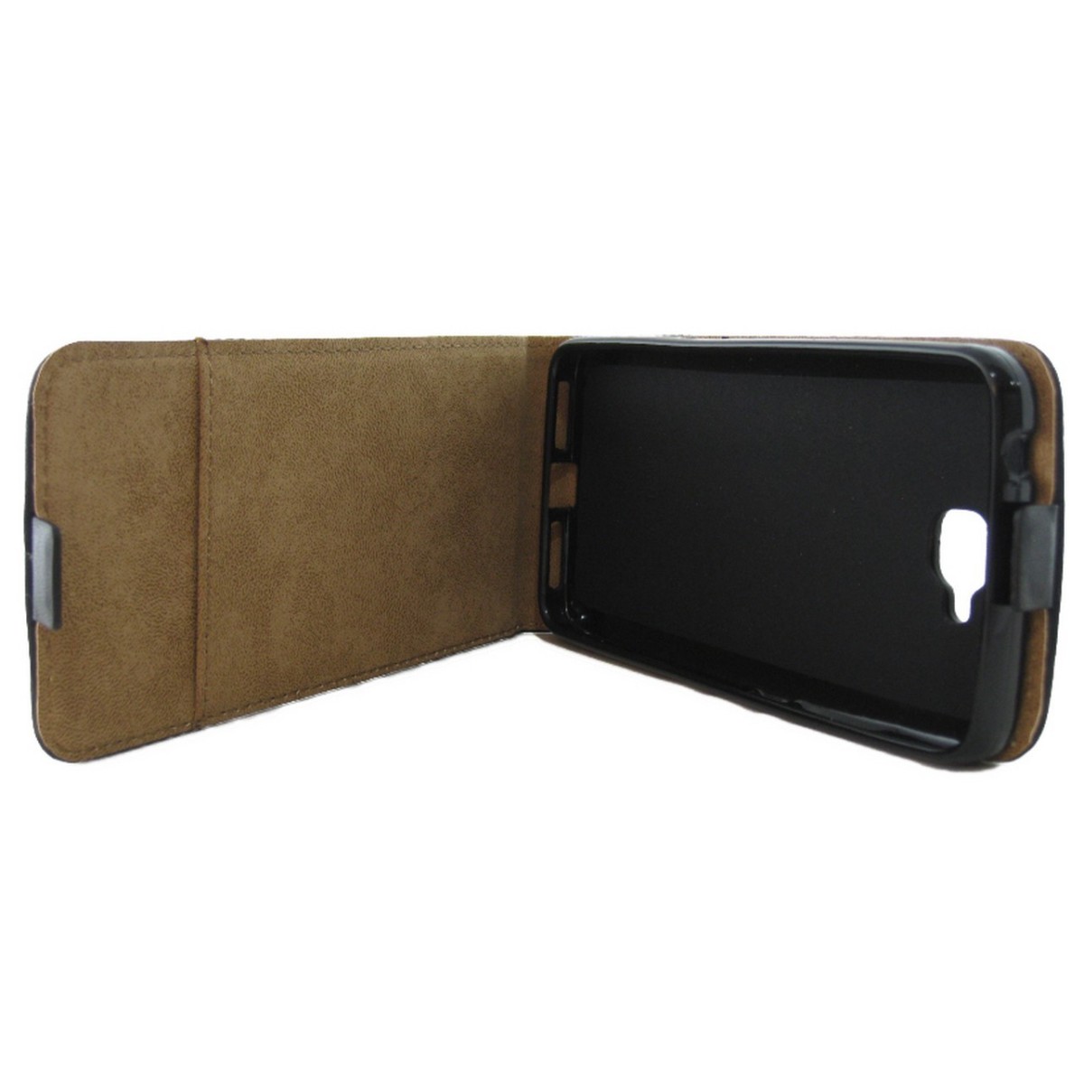 Funda Piel Premium Negra Ultra-Slim para Huawei Y6 Pro