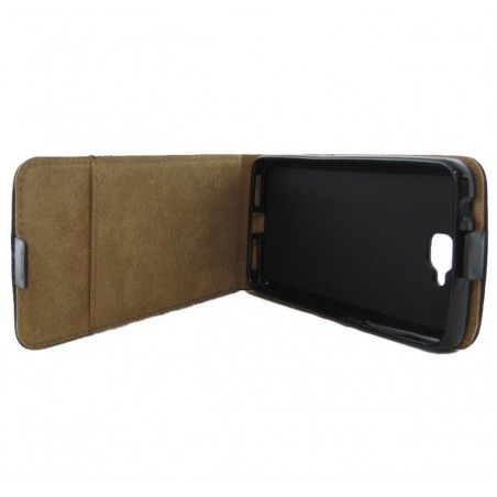 Funda Piel Premium Negra Ultra-Slim para Huawei Y6 Pro