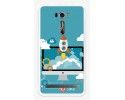 Funda Gel Tpu para Asus Zenfone 2 Laser 6" Ze601Kl Diseño Cohete Dibujos