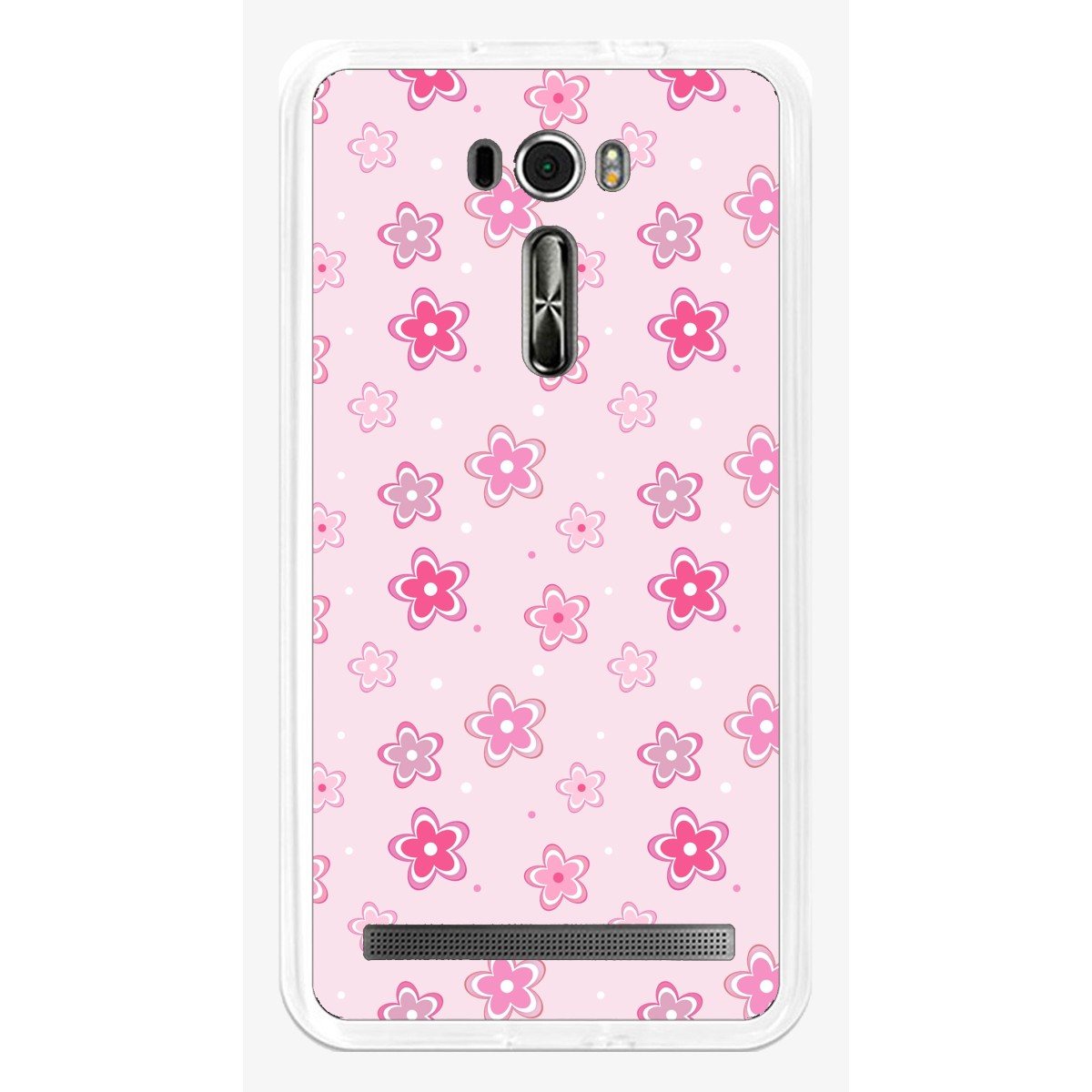 Funda Gel Tpu para Asus Zenfone 2 Laser 6" Ze601Kl Diseño Flores Dibujos
