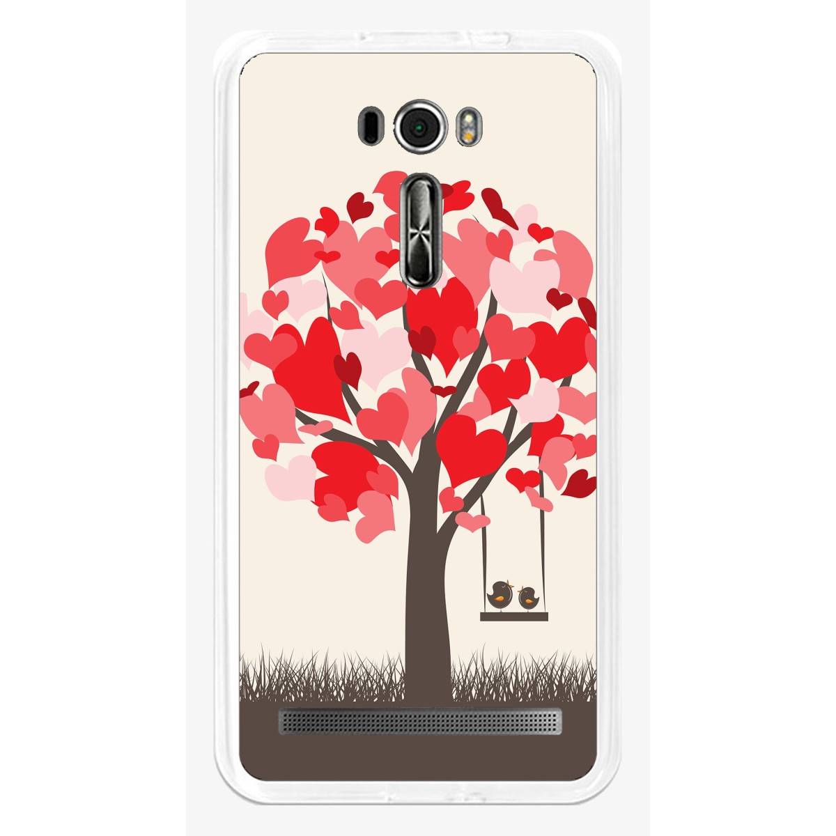 Funda Gel Tpu para Asus Zenfone 2 Laser 6" Ze601Kl Diseño Pajaritos Dibujos