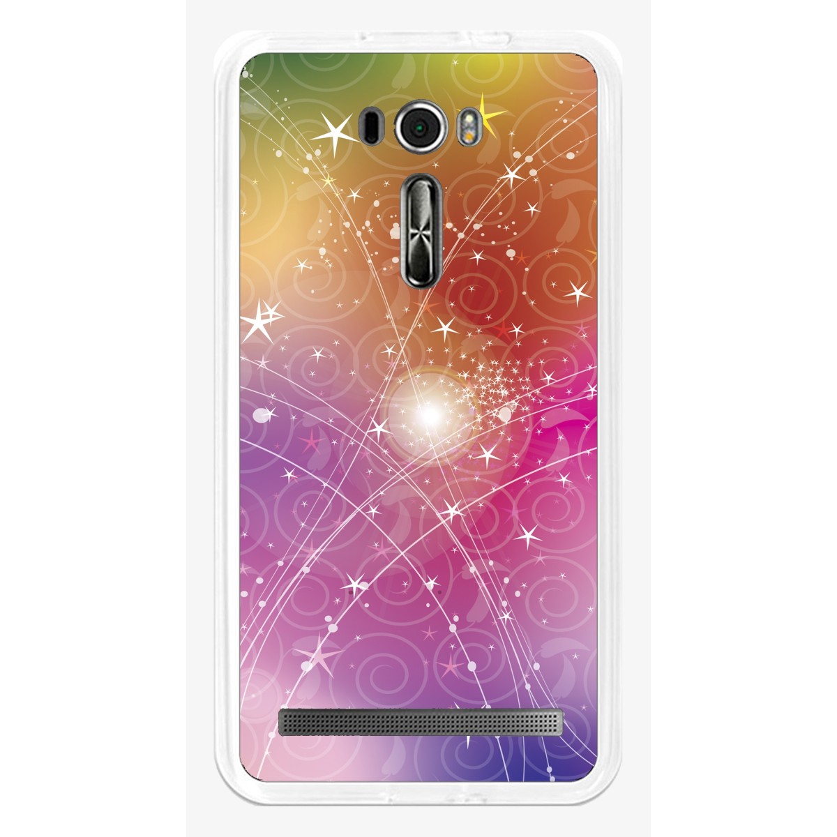 Funda Gel Tpu para Asus Zenfone 2 Laser 6" Ze601Kl Diseño Abstracto Dibujos