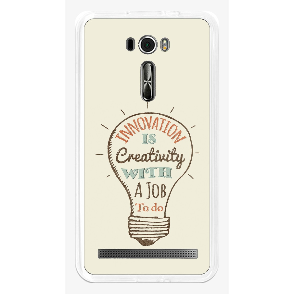 Funda Gel Tpu para Asus Zenfone 2 Laser 6" Ze601Kl Diseño Creativity Dibujos