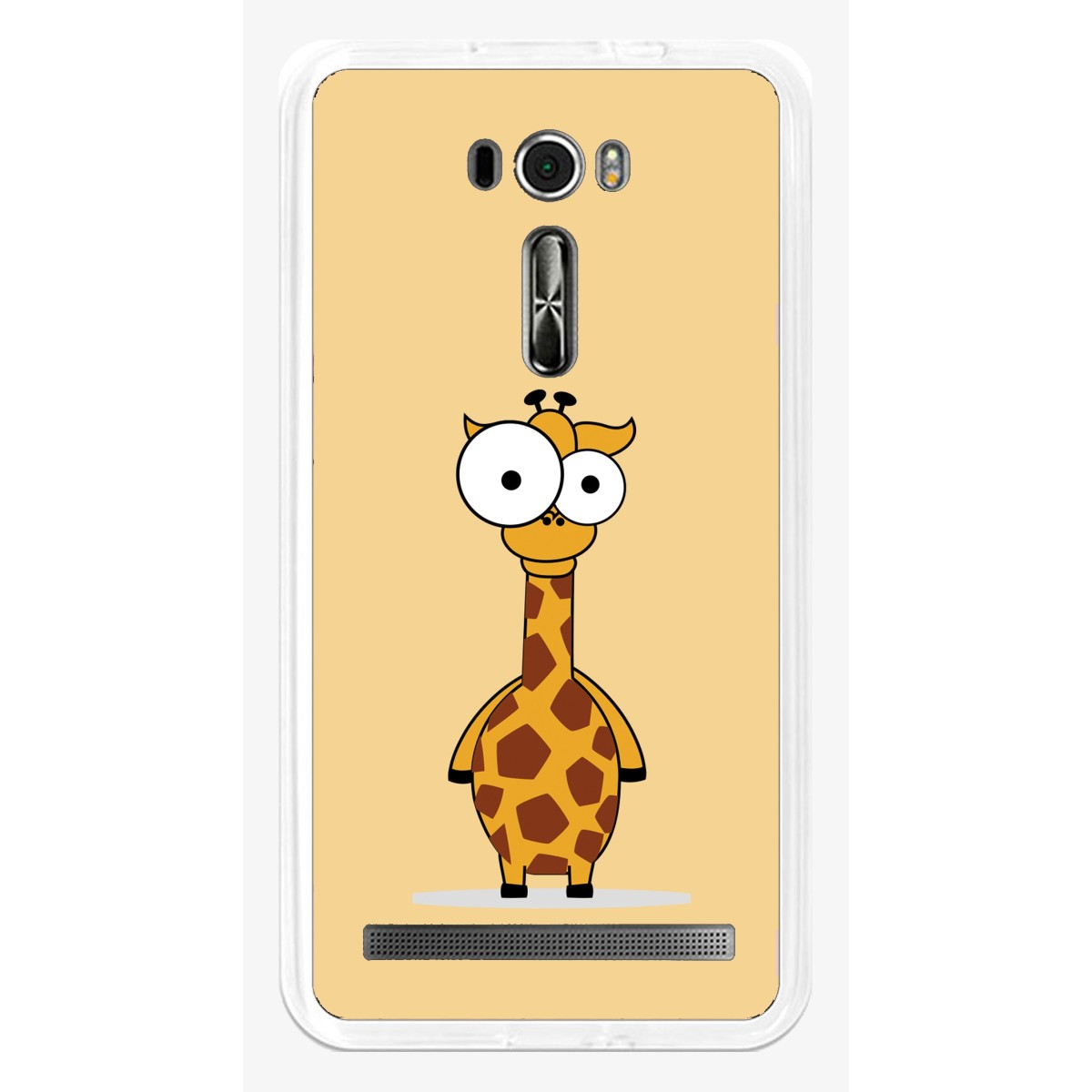 Funda Gel Tpu para Asus Zenfone 2 Laser 6" Ze601Kl Diseño Jirafa Dibujos