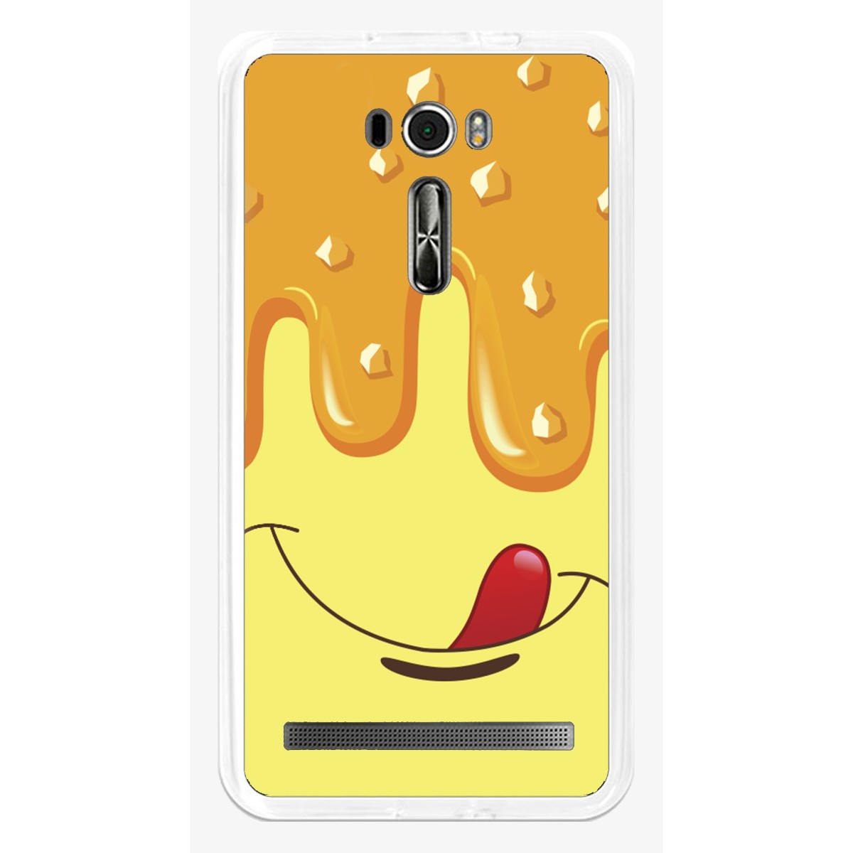 Funda Gel Tpu para Asus Zenfone 2 Laser 6" Ze601Kl Diseño Helado Vainilla Dibujos