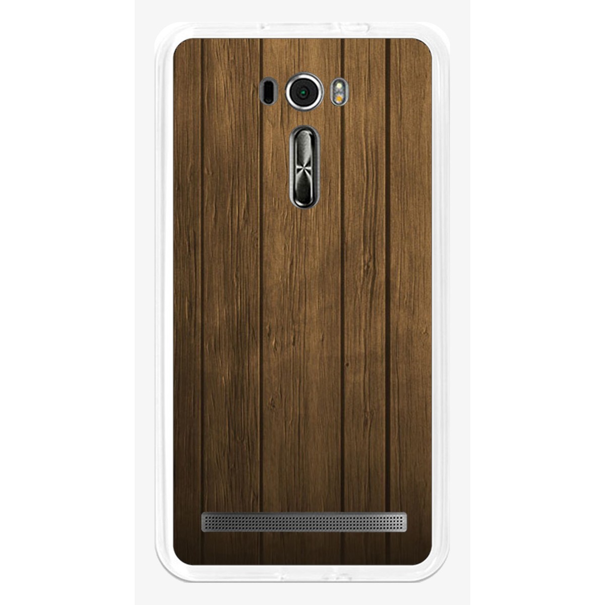 Funda Gel Tpu para Asus Zenfone 2 Laser 6" Ze601Kl Diseño Madera Dibujos