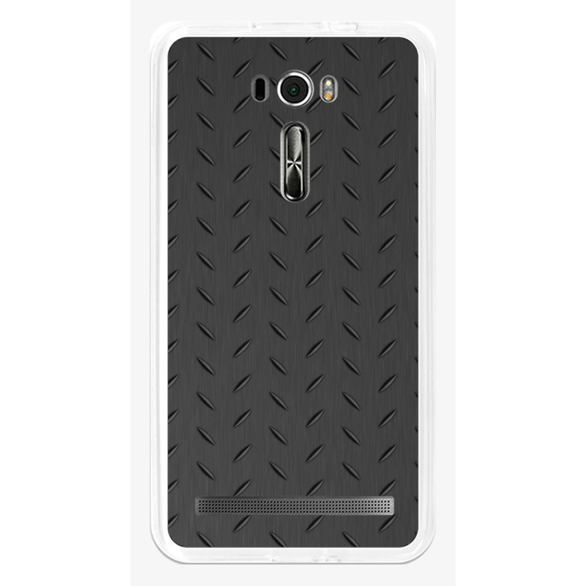 Funda Gel Tpu para Asus Zenfone 2 Laser 6" Ze601Kl Diseño Metal Dibujos