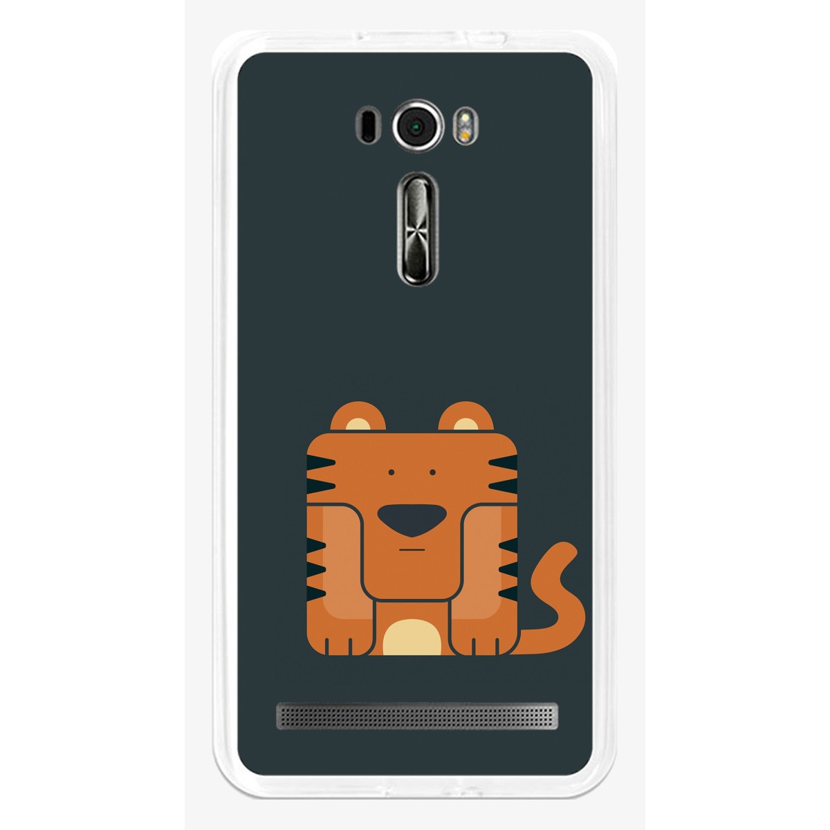 Funda Gel Tpu para Asus Zenfone 2 Laser 6" Ze601Kl Diseño Tigre Dibujos