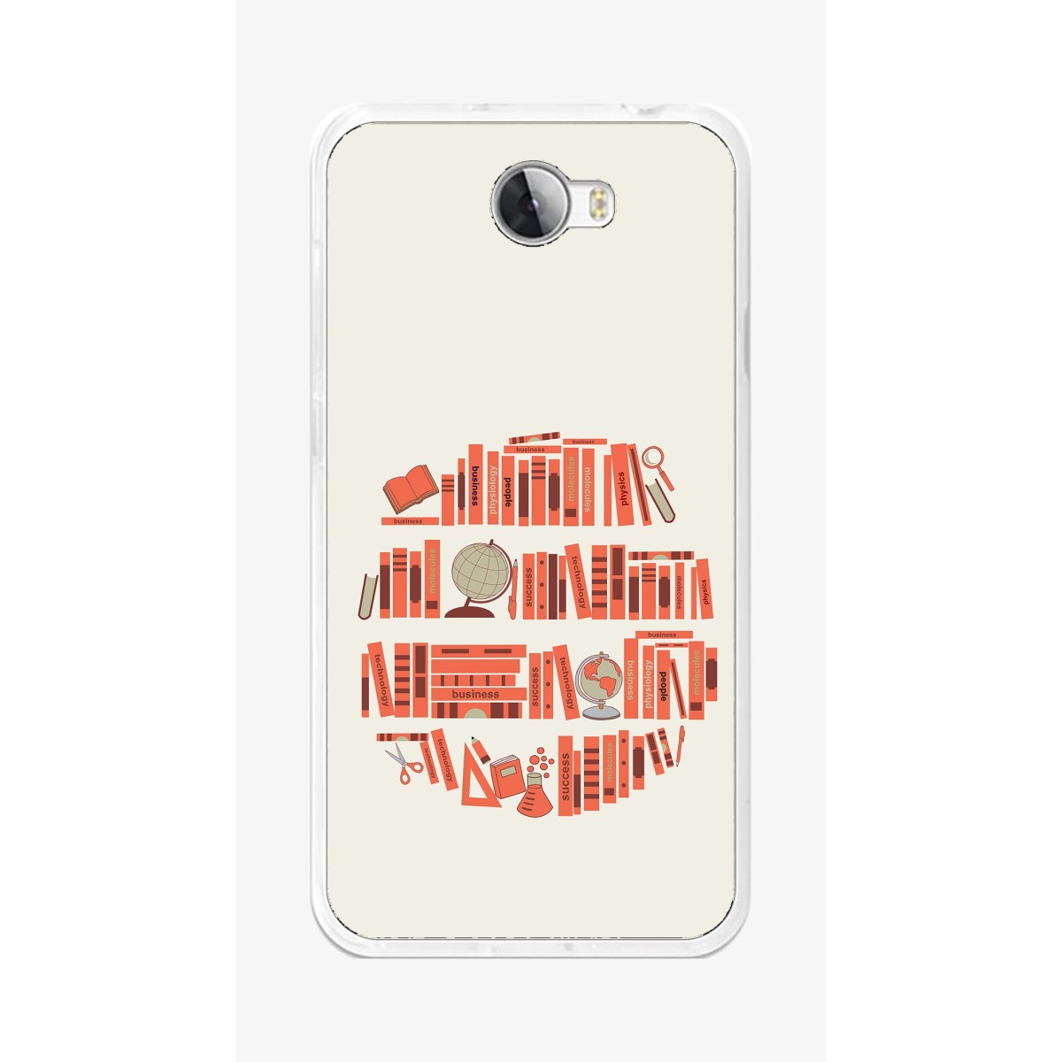 Funda Gel Tpu para Huawei Y5 Ii / Y6 II Compact Diseño Mundo-Libro Dibujos