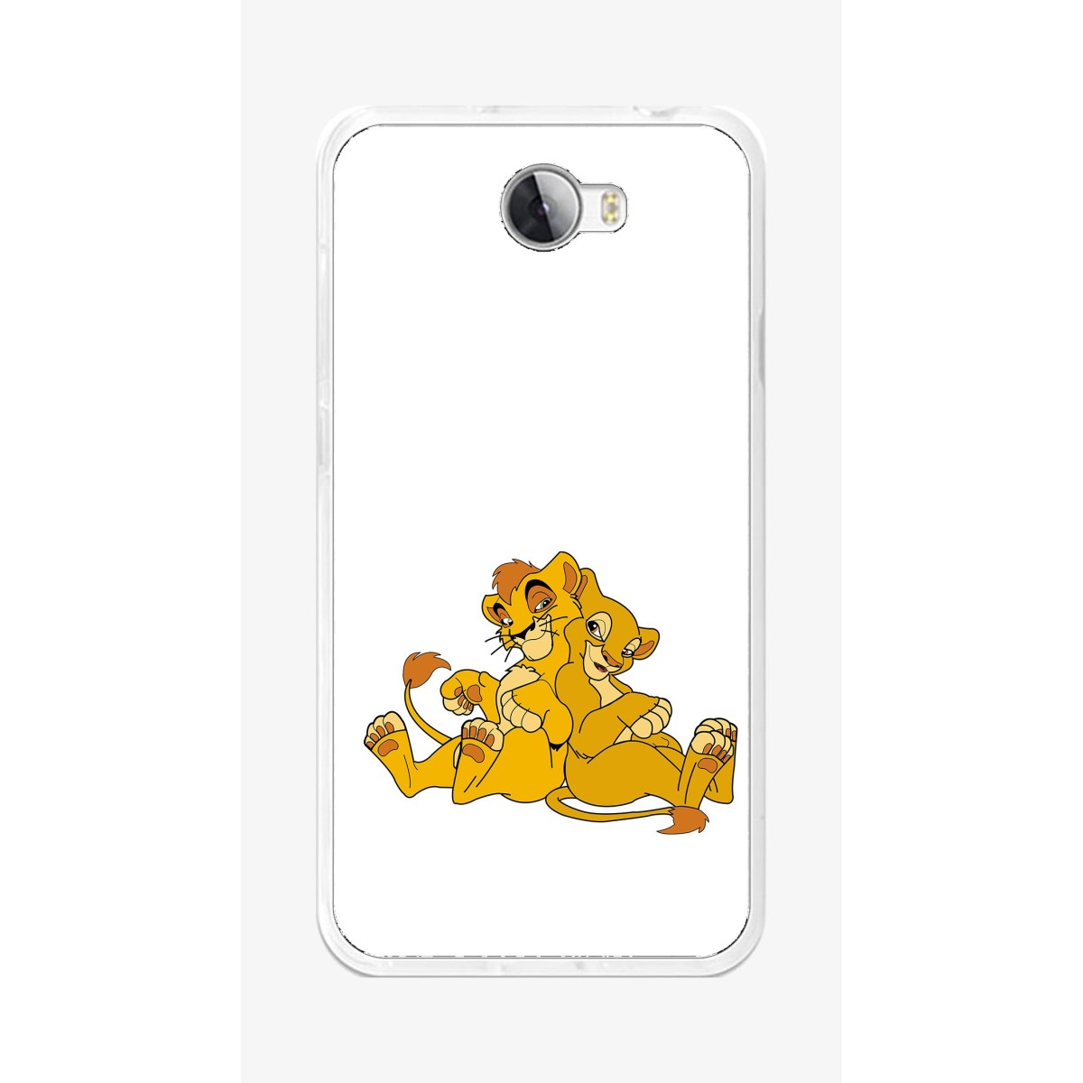 Funda Gel Tpu para Huawei Y5 Ii / Y6 II Compact Diseño Leones Dibujos