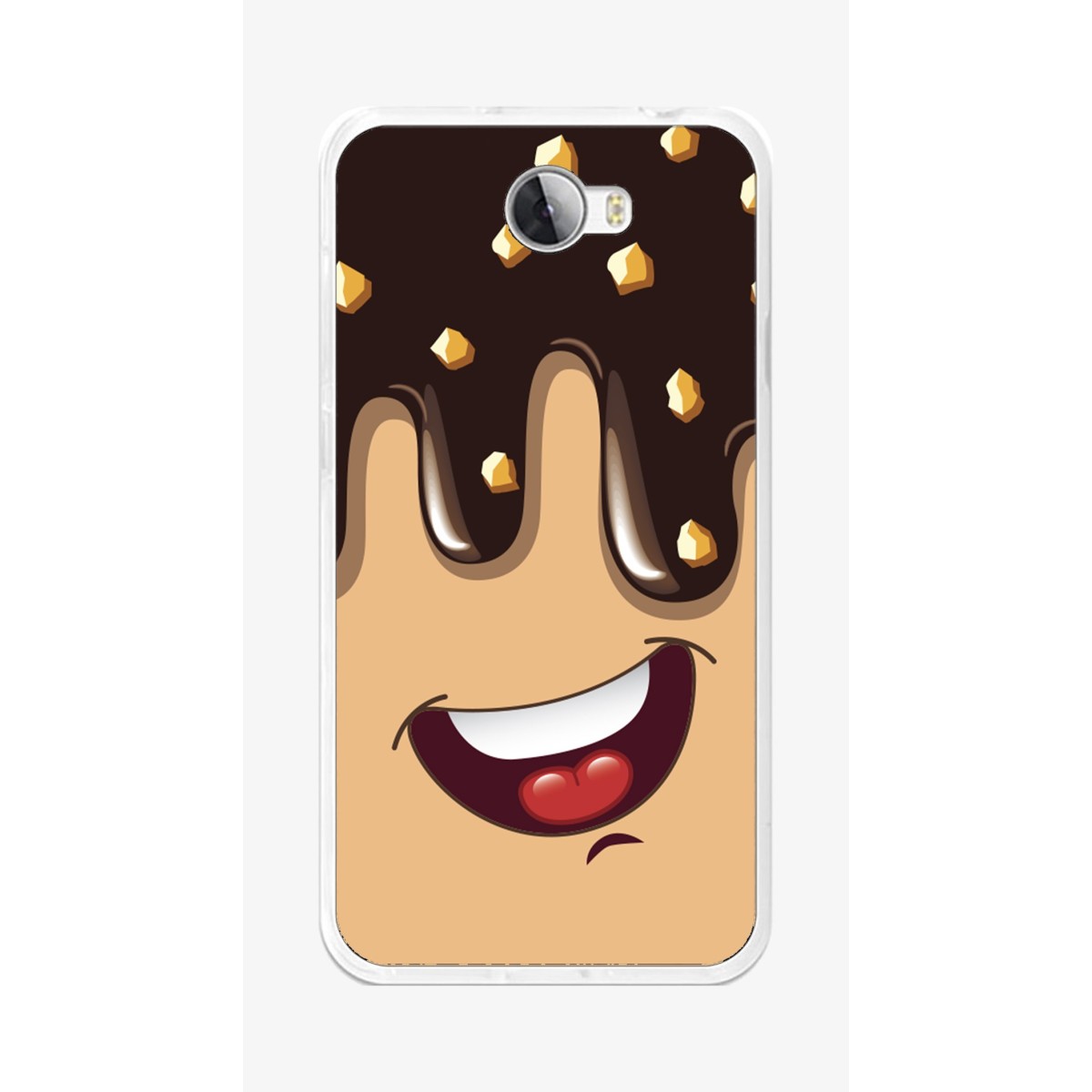Funda Gel Tpu para Huawei Y5 Ii / Y6 II Compact Diseño Helado Chocolate Dibujos