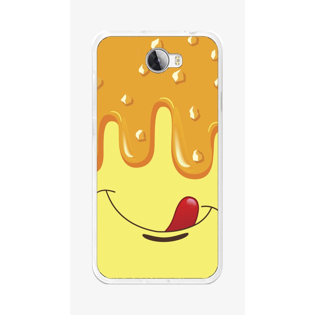 Funda Gel Tpu para Huawei Y5 Ii / Y6 II Compact Diseño Helado Vainilla Dibujos
