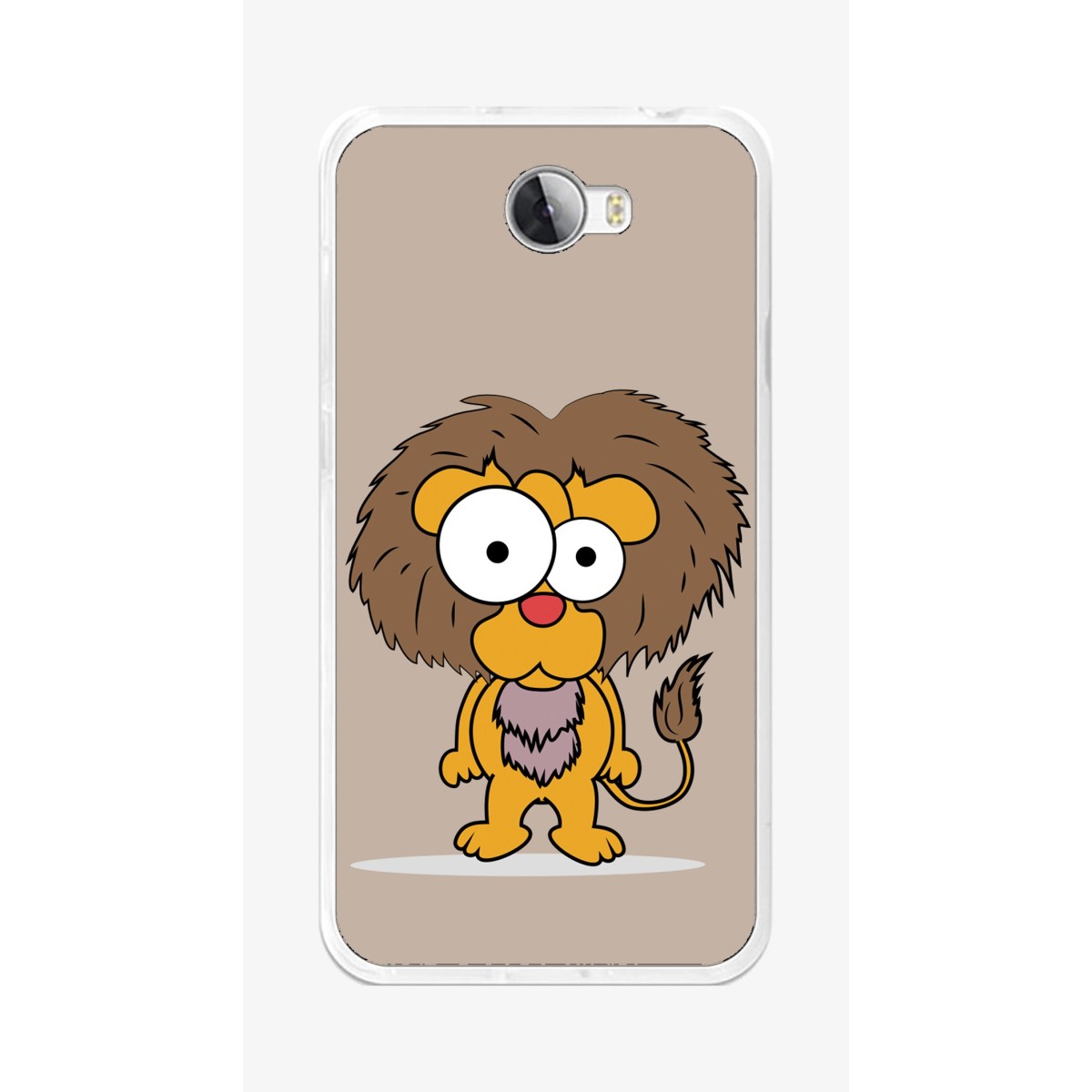 Funda Gel Tpu para Huawei Y5 Ii / Y6 II Compact Diseño Leon Dibujos