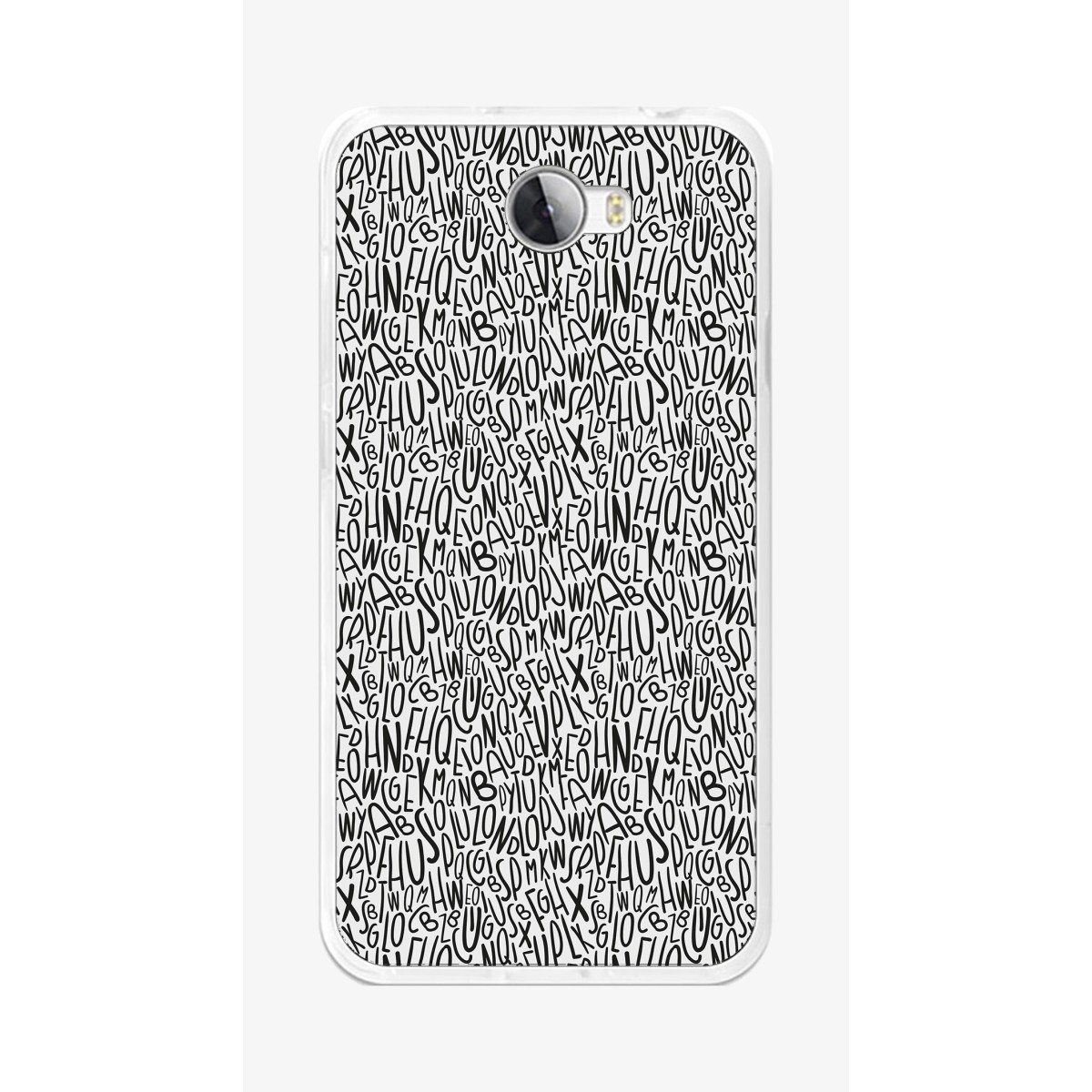 Funda Gel Tpu para Huawei Y5 Ii / Y6 II Compact Diseño Letras Dibujos