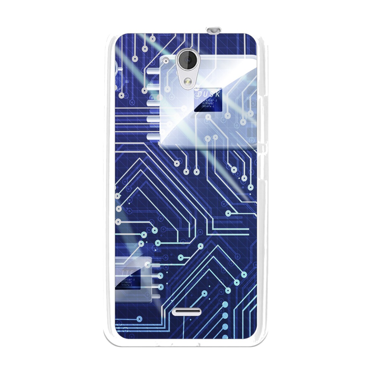 Funda Gel Tpu para Hisense F20 Diseño Circuito Dibujos