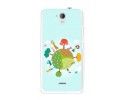 Funda Gel Tpu para Hisense F20 Diseño Familia Dibujos