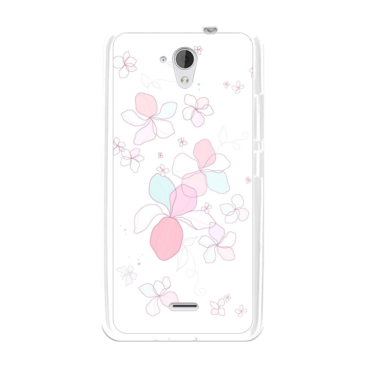 Funda Gel Tpu para Hisense F20 Diseño Flores-Minimal Dibujos