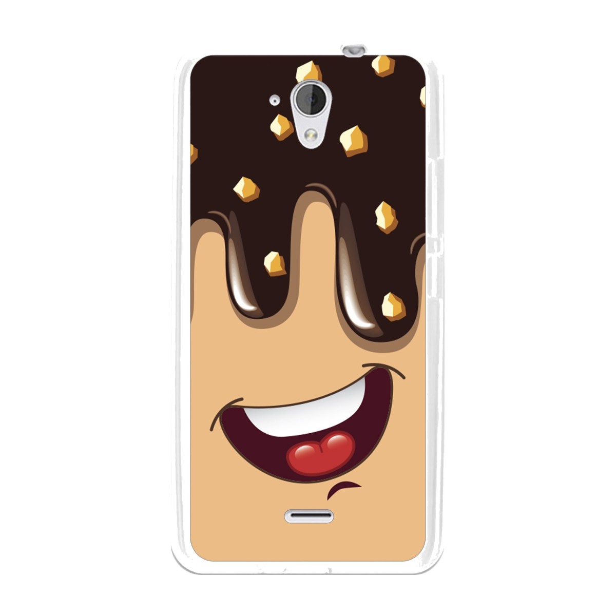 Funda Gel Tpu para Hisense F20 Diseño Helado Chocolate Dibujos