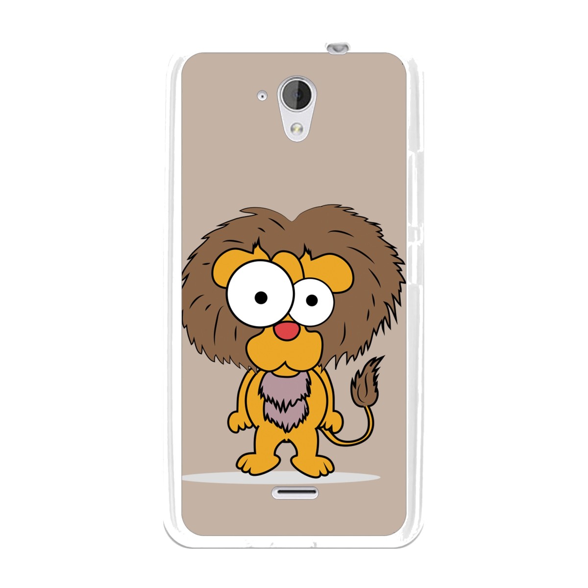 Funda Gel Tpu para Hisense F20 Diseño Leon Dibujos