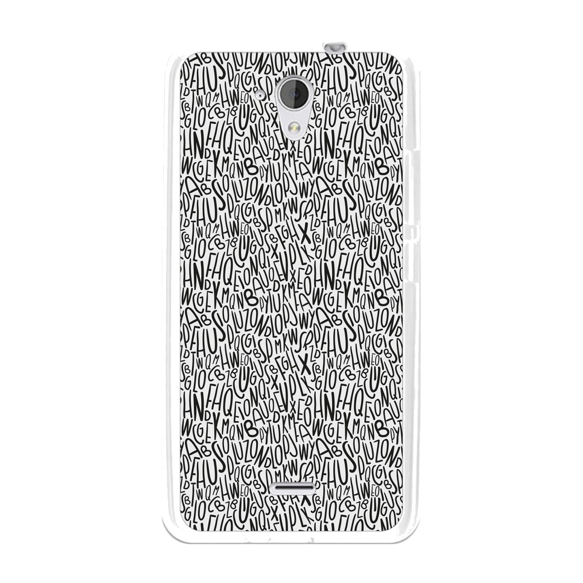 Funda Gel Tpu para Hisense F20 Diseño Letras Dibujos