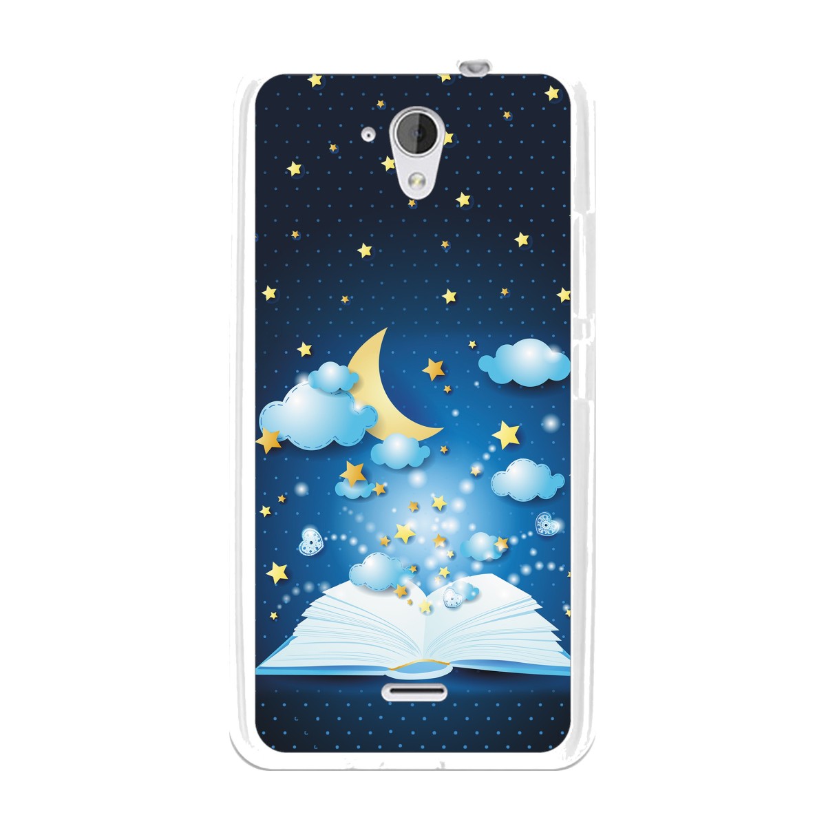 Funda Gel Tpu para Hisense F20 Diseño Libro-Cuentos Dibujos