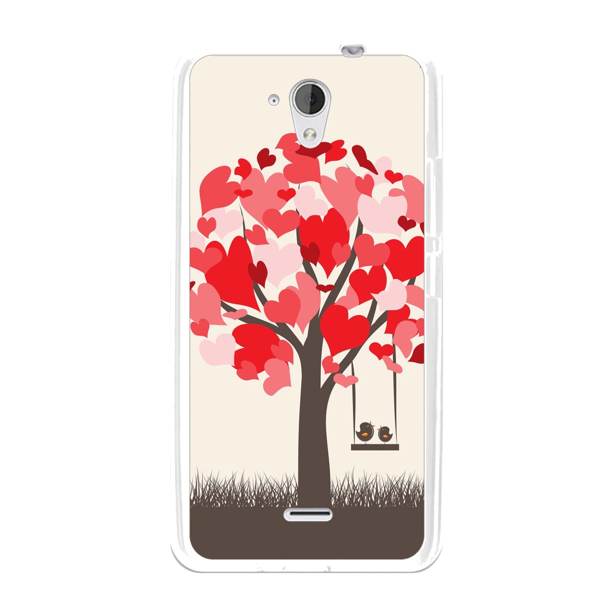 Funda Gel Tpu para Hisense F20 Diseño Pajaritos Dibujos