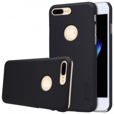 Carcasa Funda Negra Nillkin Modelo Frosted + Protector para Iphone 7 Plus / 8 Plus
